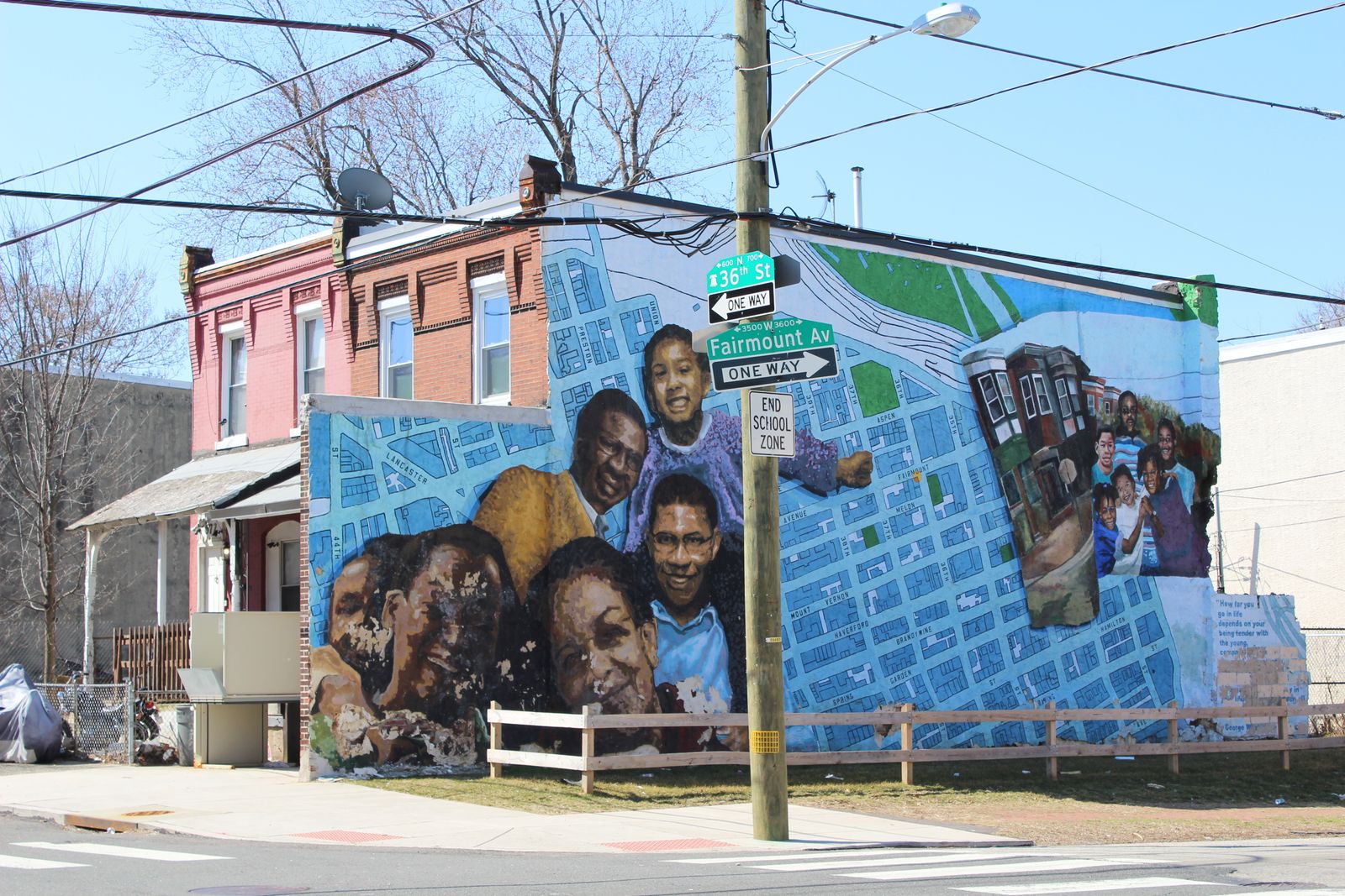 Mural in the Mantua neighborhood of West Philadelphia